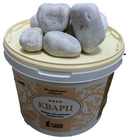 Камни для бани Кварц (обвалованный)