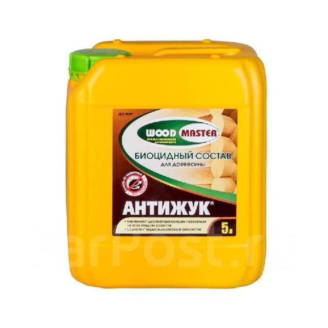 Защита антисептическая пропитка АНТИЖУК 