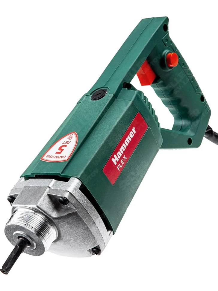 Вибратор глубинный для бетона Hammer Flex VBR1100вт 4000об/мин + вал 1метр 