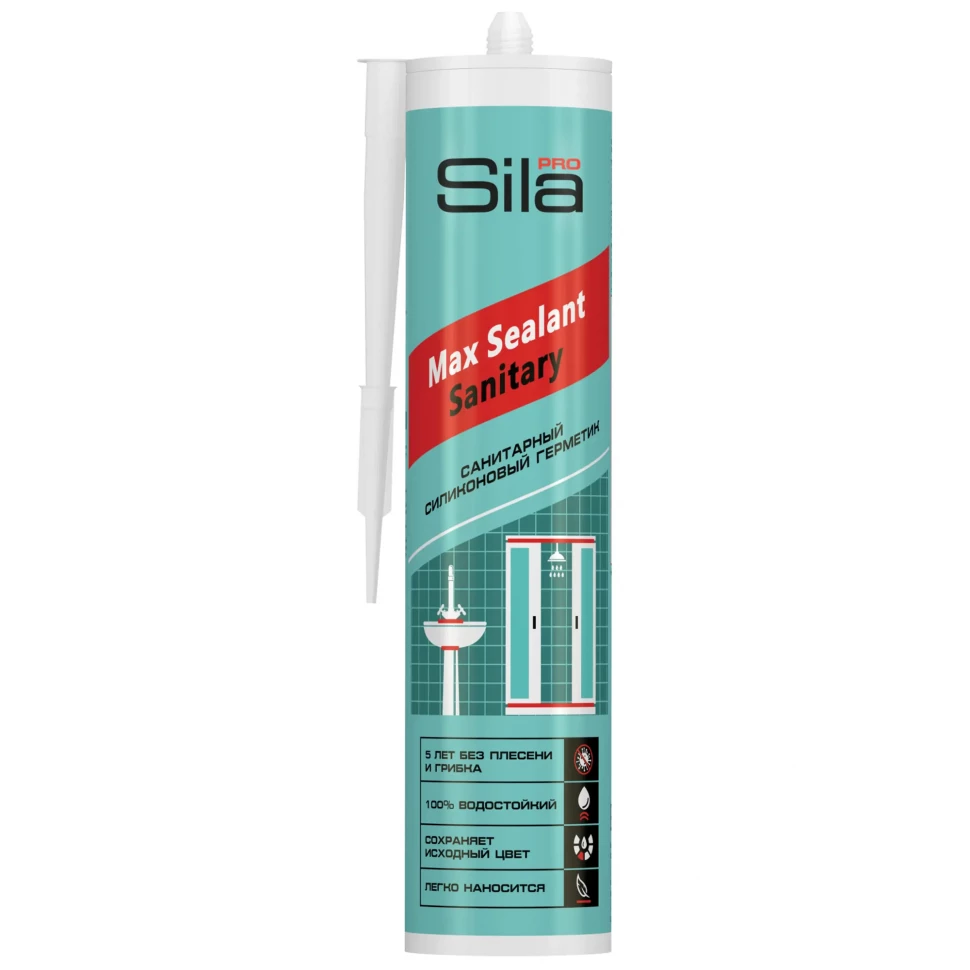 Герметик Sila PRO Max Sealant силиконовый санитарный