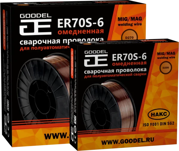 Проволока сварочная GOODEL ER70S-6 ф 0,8 мм 5 кг WOERDE