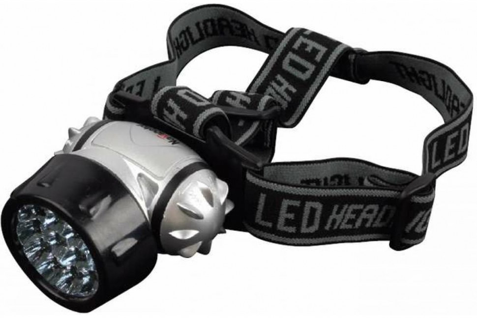 Фонарь светодиодный NPT-Н05-3ААА 19LED налобный