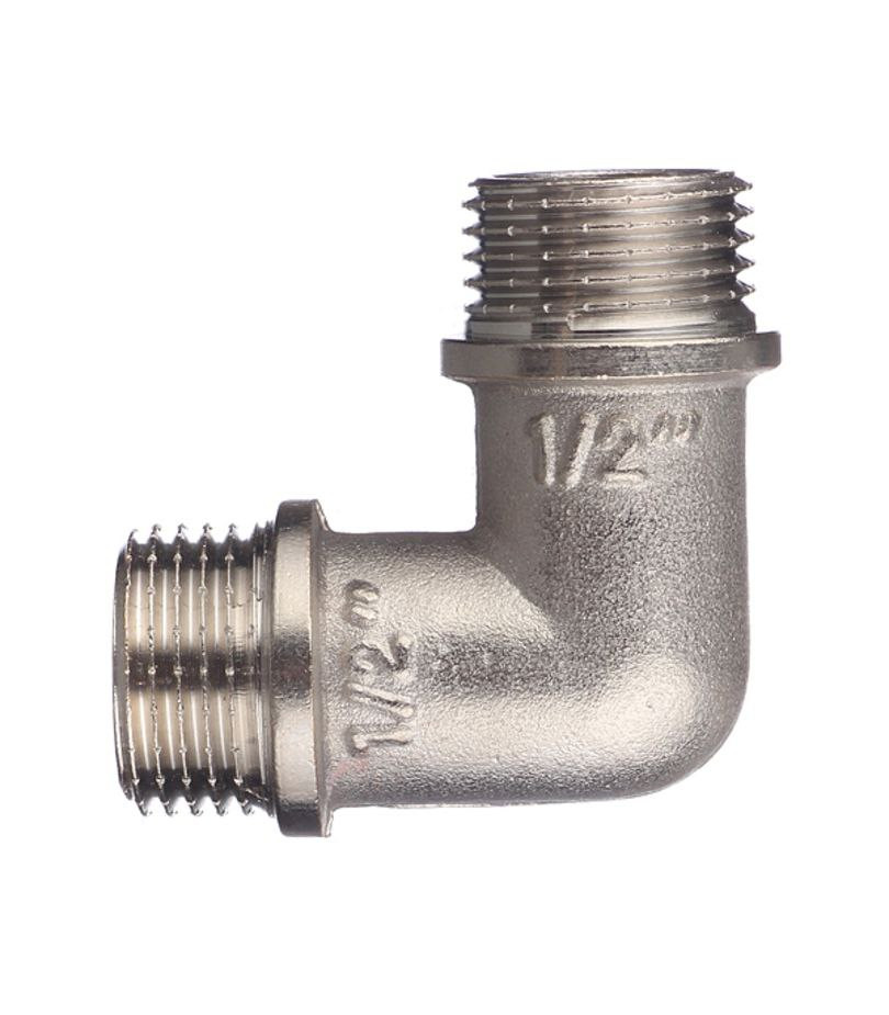 Отвод никелированный НР/НР 1/2"90°