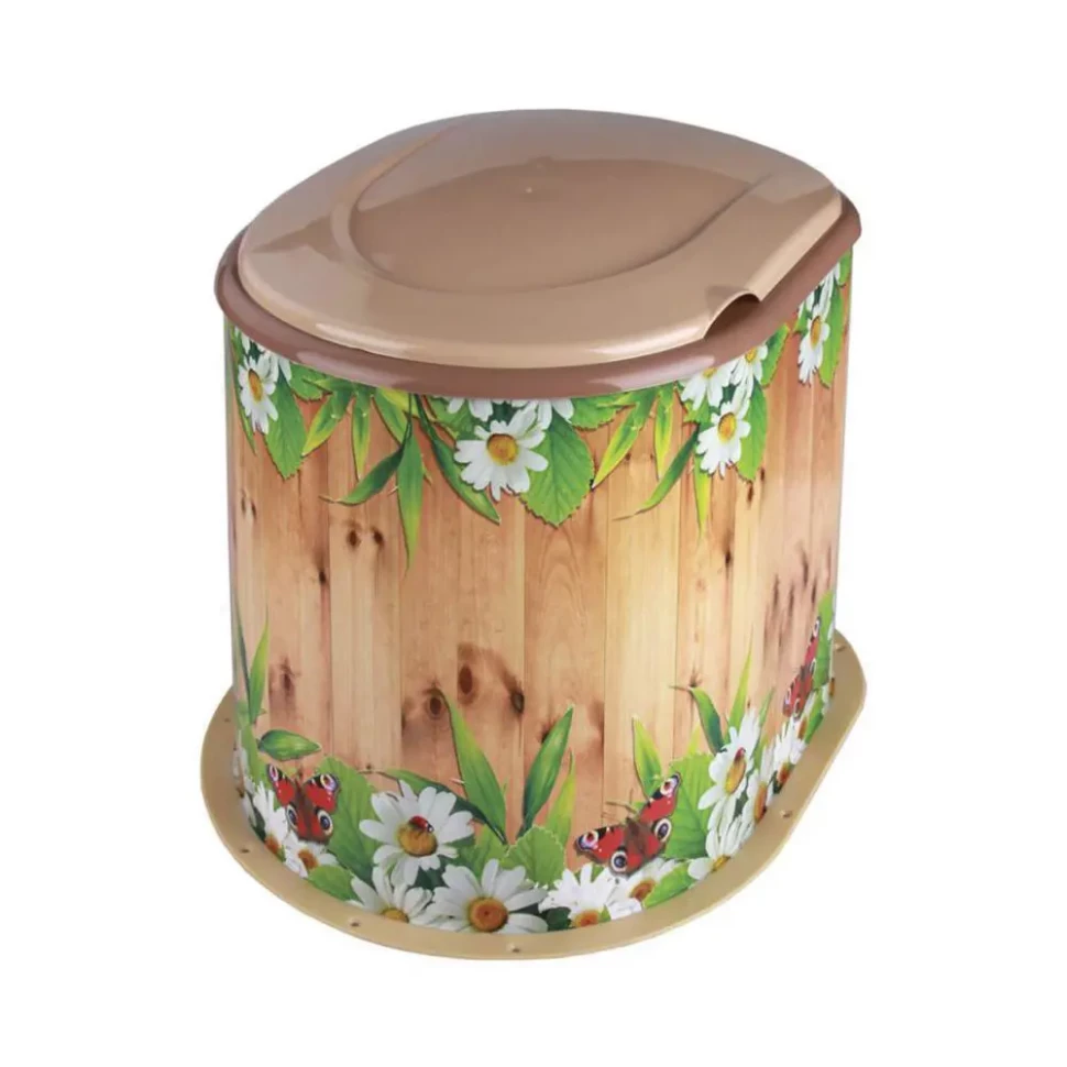 Туалет дачный пластиковый "Летний день"